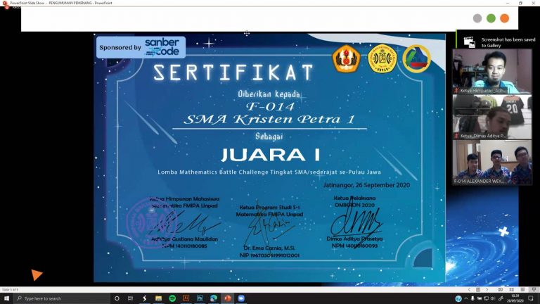 Simak Juara-Juara MBCGS 2020 Yuk!