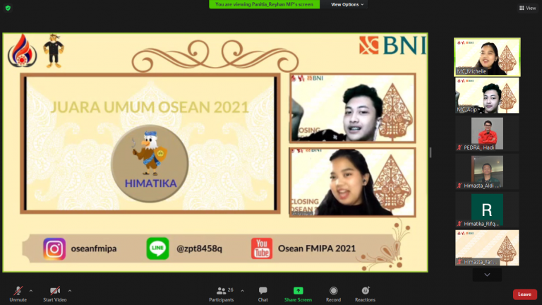 SELAMAT AKANG TETEH HIMATIKA ATAS PRESTASINYA DI OSEAN 2021