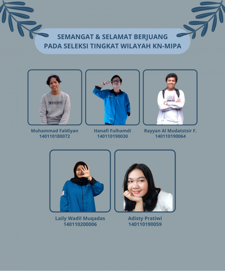 Selamat Berjuang di Seleksi Tingkat Wilayah KNMIPA 2021