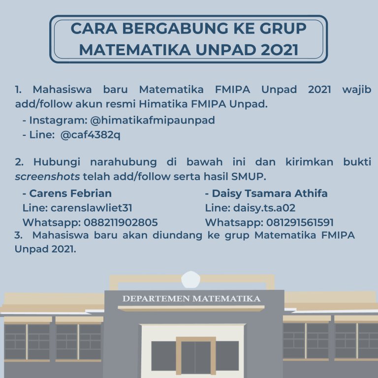 SELAMAT DATANG MAHASISWA BARU JALUR SMUP