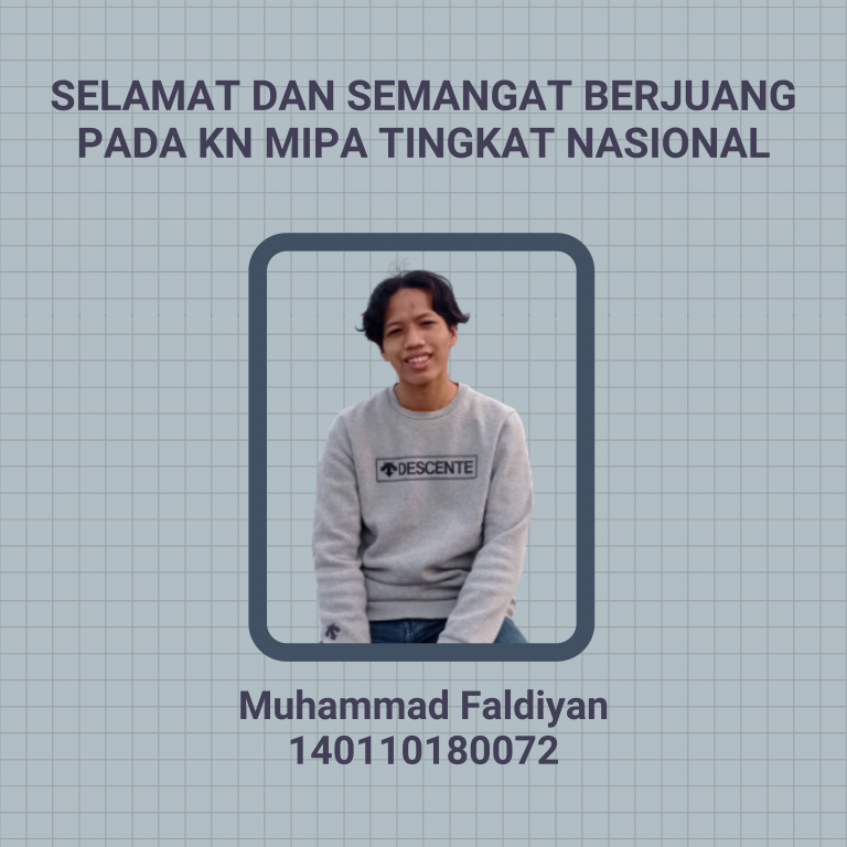 Selamat Berjuang di Seleksi Tingkat Nasional KNMIPA 2021