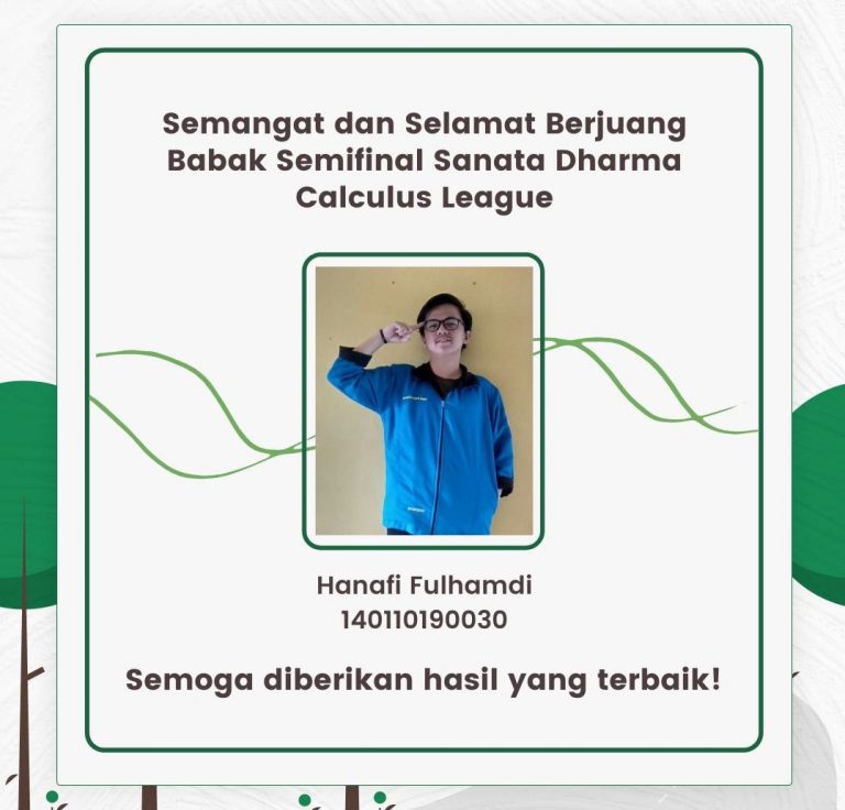 SEMANGAT BERJUANG DI FINAL SANATA DHARMA CALCULUS LEAGUE