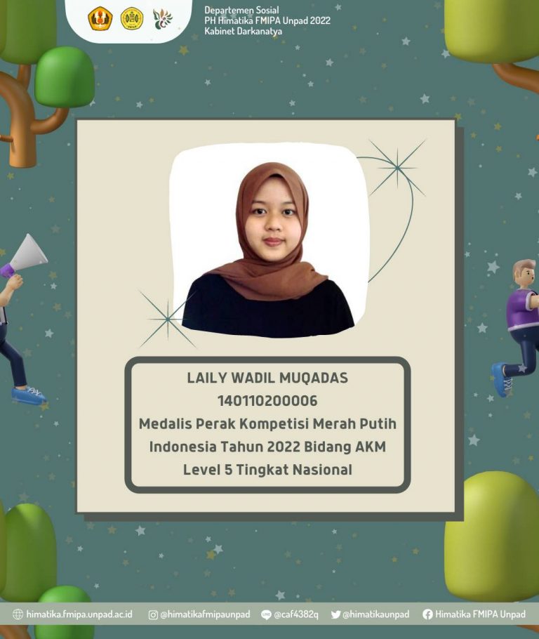 Selamat Atas Capaian Medali Perak di Kompetisi Merah Putih Indonesia Tahun 2022 Bidang AKM Level 5 Tingkat Nasional