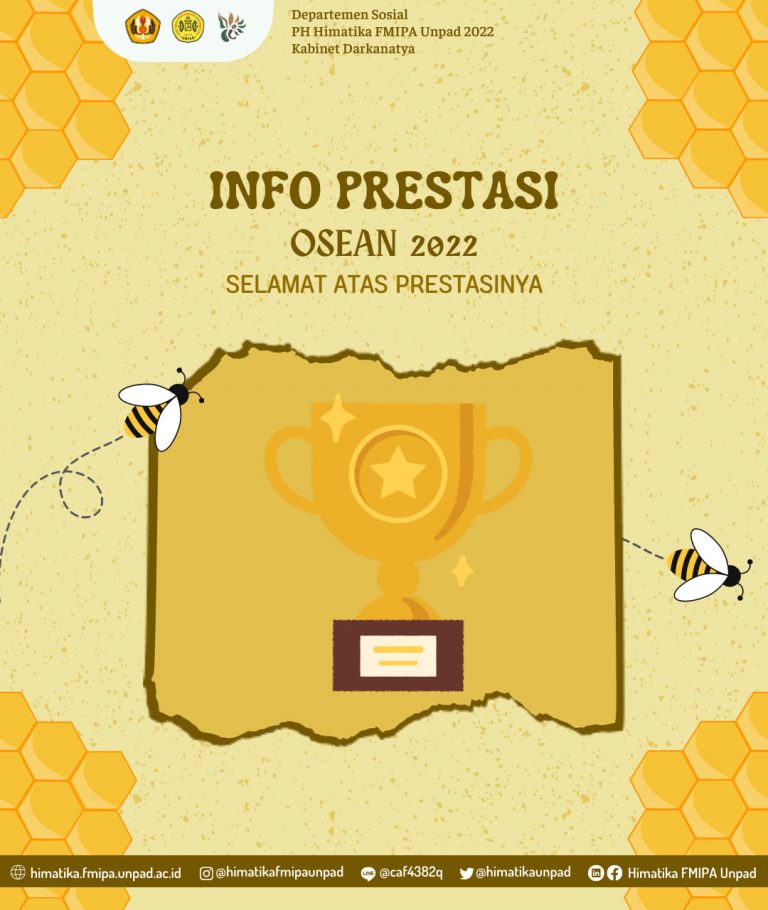 Selamat atas capaian prestasi di OSEAN 2022
