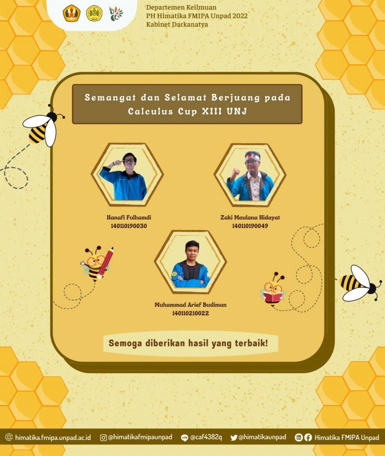 SEMANGAT BERJUANG DI CALCULUS CUP XIII UNJ