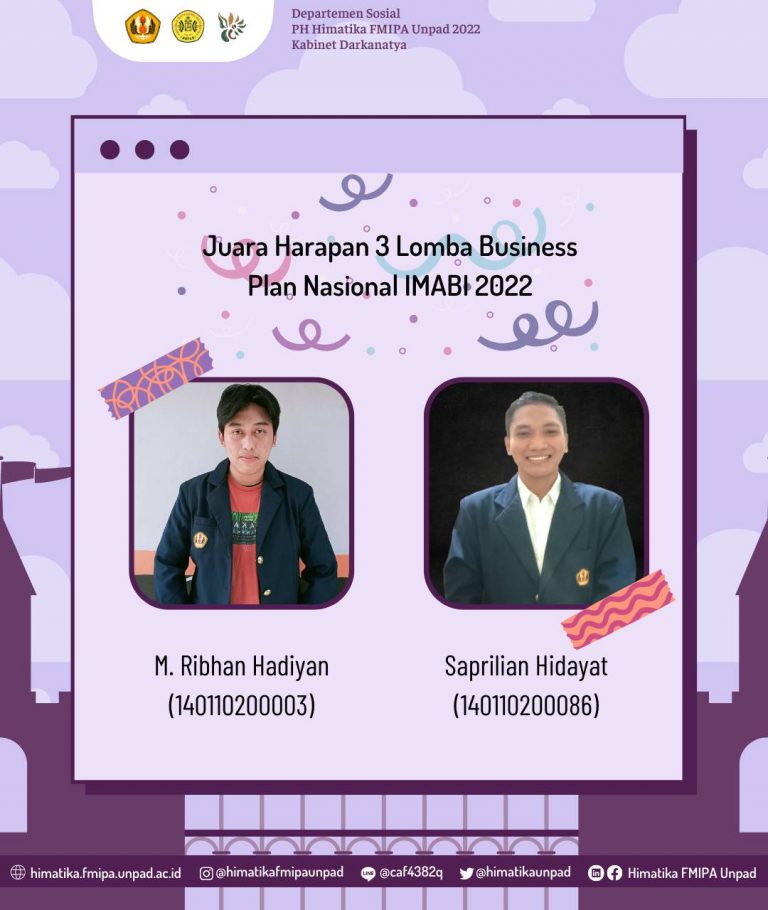 Selamat Atas Prestasi di Lomba Business Plan Nasional IMABI 2022
