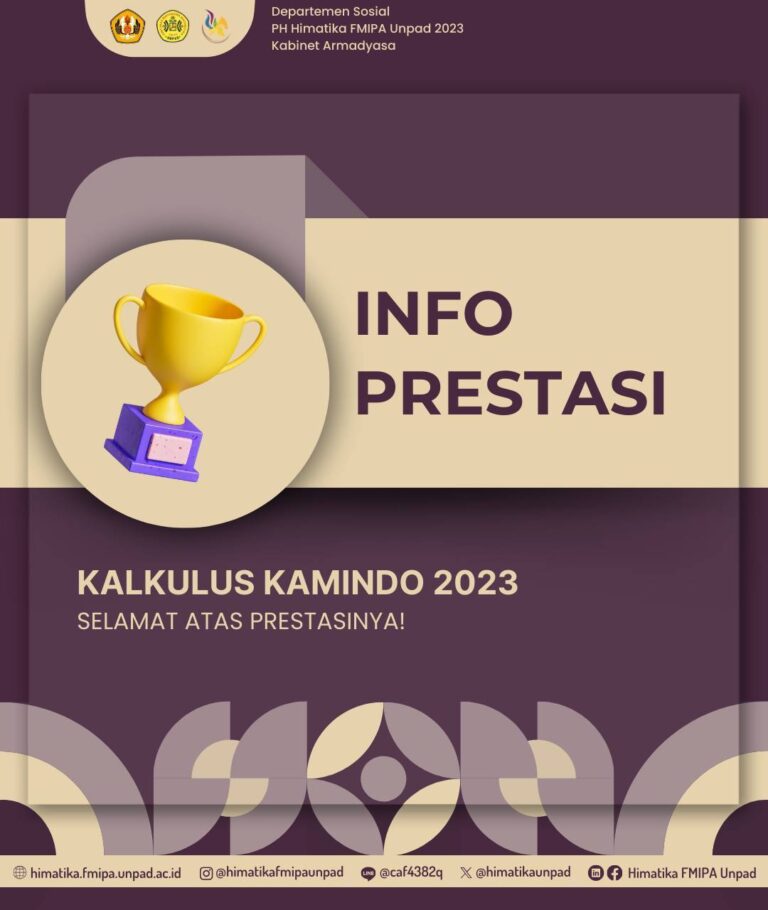 Selamat Atas Prestasinya Sebagai Peraih Medali di Kalkulus Kamindo 2023